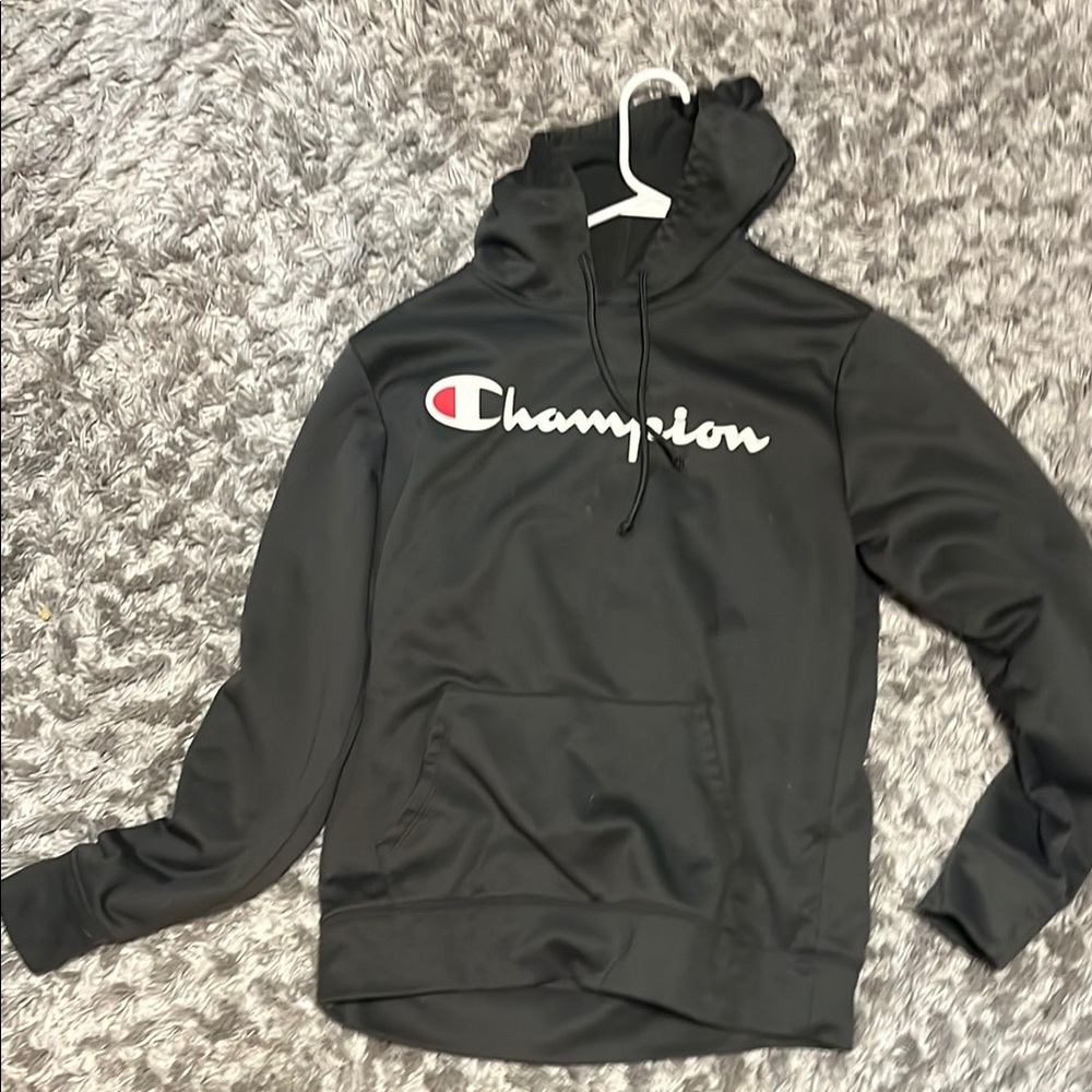 Champion Black/Darkgreen Pullover Hoodie